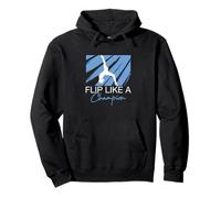 Flip Like A Champion Funny Gymnastics Enthusiast Acrobats Pullover Hoodie