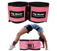 Flip Master Ankle Straps Tumbling Trainer | Gymnastics & Cheerleading Equipment For Back Flip/Tuck & Handspring Form | Adjustable Bands for Girls, Boys & Adults | For Cheer, Dance & Gymnastic Practice