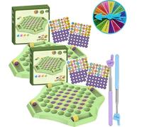 Flip Match Board Game, 2026 New Memory Flip Game for Kids, Memory Chess Over Card Board, Animal & Fruit Themed Matching Tiles, Educational Toy for Kid and Family Party Gathering (2Mix)