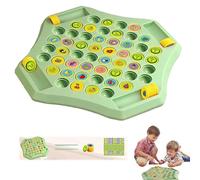 Flip Match Board Game, 52pcs Flip Chess Memory Game, Memory Checkerboard Over Card Board, Double Cartoon Pattern Matching Memories Game, for 2-4 Player