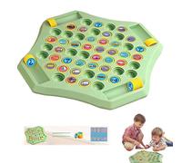 Flip Match Board Game, 52pcs Flip Chess Memory Game, Memory Checkerboard Over Card Board, Double Cartoon Pattern Matching Memories Game, for 2-4 Player