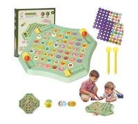 Flip Match Board Game, 54pcs Chess Memory Game, Double Cartoon Pattern Matching Memories Game, Suitable For 2-4 Players, Memory Checkerboard Over Card Board(Fruits)