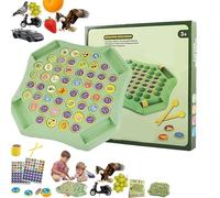 Flip Match Board Game, DIY Creative Chess Board for Kids, Memory Matching Game with 54Pcs Double-Sided Cartoon Patterns, Fun Puzzle Strategy Toy Gift for Boys & Girls (All #3pcs)