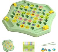 Flip Match Board Game, Flip Match Chess Memory Game, Plastic Chess Board Game with 52 Round and 2 Turning Pens, Educational Matching Memories Board Games for Kindergarten Gathering