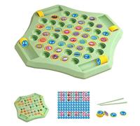 Flip Match Board Game, Flip Match Chess Memory Game, Plastic Chess Board Game with 52 Round and 2 Turning Pens, Educational Matching Memories Board Games for Kindergarten Gathering