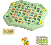 Flip Match Board Game, Memory Checkerboard Over Card Board, 52/104/156PCS Fruit and Animal Flip Board Game, Flip Match Memory Chess Game for Kids Parents Interactive (Transportation)