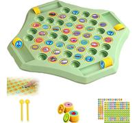 Flip Matching Board Game, Animal, Fruit, and Transportation Memory Training Puzzle Toy, Suitable for Kids, Teens, and Adults