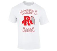 Flip Mens Rydell High School Logo Grease Costume T-Shirt White (M)