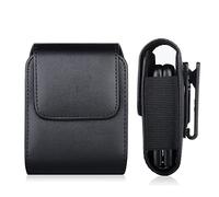 Flip Mobile Phone Holster Faux Leather Swivel Belt Clip Pouch Holder Case for Samsung Galaxy Z Flip7, Flip 6/5 / 4/3, Motorola Razr+ 2023 Motorola RAZR 60 50 40 Ultra