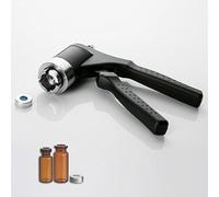 Flip Off Vial Crimper - 11mm/20mm, Manual Vial Crimper - Full Aluminum Cover, Bottle Cap Crimping Tool, Medical Capping Machine, 20-30 Bottles/Min,11mm