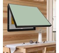 Flip Open Electrical Panel Cover Decorative Wall, Vertical Fuse Box Cover Cabinet 16 20 24 28 30 in Wide, Solid-colored Hidden Breaker Panel for Ugly Hole(Green,28x20in/70x50cm)