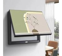 Flip-Open Meter Box Decorative Cover Paint, Wall Art for Hiding Ugly Electric Panel, Waterproof & Touch-Safe Switch Box Shield, Easy No-Drill Installation (Serene Greenery, 40 * 30cm)