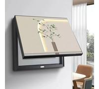 Flip-Open Meter Box Decorative Cover Paint, Wall Art for Hiding Ugly Electric Panel, Waterproof & Touch-Safe Switch Box Shield, Easy No-Drill Installation (Serene Greenery, 60 * 50cm)