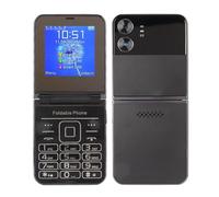 Flip Phone, 2G Unlocked Big Button Cell Phone with 2.6 Inch Screen for Seniors, 4 SIM Card High Volume Foldable Phone, 1400mAh Battery, One Touch Dial, Flashlight, Bluetooth,