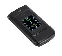 Flip Phone, 4800mah Battery Big Buttons Basic Phone Clear Loud Sound Dual Card Dual Standby 2g Mobile Phone with HD Camera for Elderly (Black)
