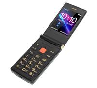 Flip Phone, Double Screen 4G Flip Phone Big Fonts Alarm Clock for Daily Use (Green)