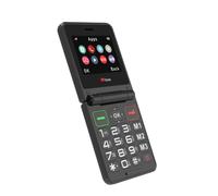 Flip Phone Senior 2.8in Screen Black Big Buttons Emergency SOS Torch USB-C 2G UK
