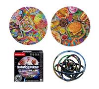 Flip Puzzle It Solve It 360 Brain Teaser Toy for Adults Teens Men Women Challenging Mind Game (D, 14. 5 * 14. 5 * 1. 5cm)