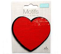 Flip Reversible Sequin Iron On Patches - Heart
