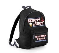 Flip Scoops Ahoy Ice Cream Parlour Hawkins Backpack Rucksack Bag Black