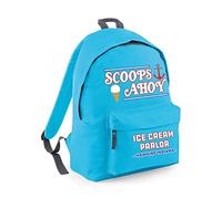 Flip Scoops Ahoy Ice Cream Parlour Hawkins Backpack Rucksack Bag Surf Blue