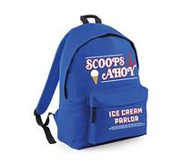 Flip Scoops Ahoy Ice Cream Parlour Hawkins Backpack Rucksack Royal Blue