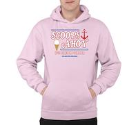Flip Scoops Ahoy Ice Cream Parlour Hawkins Hoodie Light Pink (S)