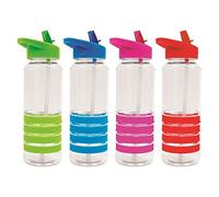 Flip Straw Drinks Sport Hydration Water Bottle 700ml Cycling Hiking with rings