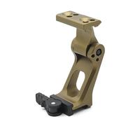 Flip-to-Center Magnifier Mount - 2.91" Height Optic Center Quick Detach Riser with QD Lever, Universal Fit for G30 G23 G33 G43 G45 VMX3T 3X etc Magnifier Scope, Fit 20mm Picatinny Rails, Tan