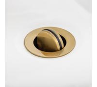 Flip-Top Brushed Brass Click-Clack Basin Waste - Brushed Brass - Stainless Steel - G1 1/4" Connection - Slotted Design