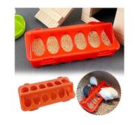 Flip Top Chick Feeder, Plastic Flip-top Poultry Feeders, Spill-Proof Chick Feeder Trough With Multiple Feeding Holes for Chicken Duckling Quail Bird