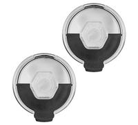 Flip Top Lid Replacement with Straw Hole for 20oz Polar Camel Tumbler - Fliptop Lid Fits Polar Camel 10, 16, 20 oz Tumblers, 15 oz Coffee Mug, 20oz Pilsner, Durable Travel Mug Replacement Cap (2 Pack)