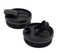 Flip Top to-Go Lid for Ninja Cup 16 OZ, Compatible with Ninja Blender BL660/ BL663CO/ BL780/ BL771/ BL770/ BL770AMZ/ BL740/ BL810/ QB3000SS/ QB3001SS Accessories & Replacement Part (2 Pack, Black)