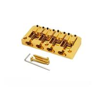 Flip up 4 string bass bridge Body through the bottom String spacing 19.5mm Available in black gold or chrome Generic Acoustic Guitar Bridge(Gold)