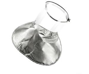 Flip-Up Aluminum Welding Mask with Clear Panoramic View | Aluminum foil material, blocks heat spatter, protects from sparks, slag, metal debris, for heavy-duty use