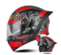 Flip Up Front Motorbike Helmet Modular Helmet DOT/ECE Approved Full Face Scooter Helmet for Adults Men Women Multiple Colors Available G,L=(59-60CM)