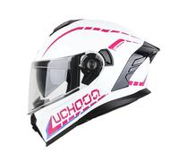 Flip-up helmet,Anti-fog dual visor crash racing motorcycle helmet Flip Front Motorcycle Helmet Reverse Flip-Up Motorcycle Helmet,Breathable Windproof for Adult Men and Women I,2XL(63-64cm)