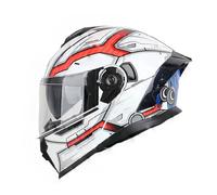Flip-up helmet,Anti-fog dual visor crash racing motorcycle helmet Flip Front Motorcycle Helmet Reverse Flip-Up Motorcycle Helmet,Breathable Windproof for Adult Men and Women B,2XL(63-64cm)