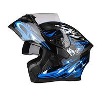 Flip Up Helmet Bluetooth Helmet Motorbike Racing Scooter Double Visors Anti-fog Full Face Modular Motorcycle Helmets DOT