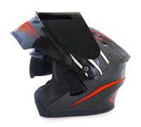 Flip-up helmet,Double Visor Flip Up Motorcycle Motorbike Helmet,Flip Front Motorcycle Helmet,Reverse Flip-Up Motorcycle Helmet Impact-resistant Rainproof for Adult Men and Women G,2XL(63-64cm)