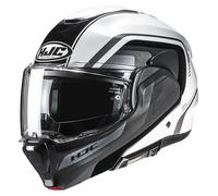 HJC F100 Reff Helmet, black-white, size XL for Men