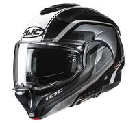 HJC F100 REFF Klapphelm schwarz-weiss MC21 XL