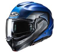 HJC F100 Reff Helmet, black-blue-silver, size L for Men