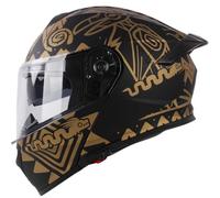 Flip-Up Helmet Motorcycle Helmet ECE-R 22.06 Certified Full-Face Helmet for Men and Women Integrated Motorcycle Helmet Four-Season Helmet with Double Visor Various Styles E,M57~58