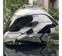 Flip-Up Helmet Motorcycle Helmet Full-Face Helmet ECE 22.06 Certified with Chin Guard Moped Helmet with Sun Visor Scooter Helmet Fashionable High-End Style for Men Women C2,xxl 61-62cm