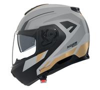 Nolan Helmet N100-6 Cinetico 360 Flip-up Modular, Matt Light Grey/Grey/Black/Gold, M