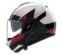 Nolan N120-1 Ciclone Helmet, black-white-red, size 2XL for Men