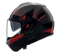 Nolan Modular Helmet N120-1 Ciclone 364 - Matt Black/Dark Grey/Red - Size M