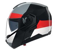 Nolan N90-3 06 Blocco Helmet, black-white-red, size S for Men