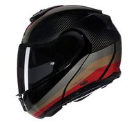 Flip-Up Helmet Nolan X-1005 U.C. GRAN TOUR 347 Carbonio / Pietra / Ocra / Rosso